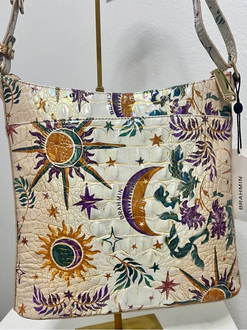 NWT Brahmin Katie Crossbody Bag in Vitality Melbourne - iridescent sheen